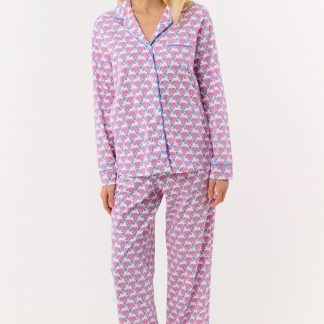 Hathi Hearts Long Sleeve Polo Pajamas
