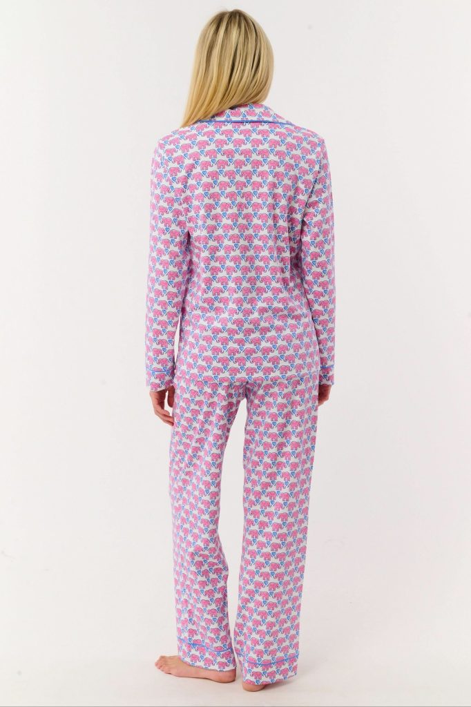 Hathi Hearts Long Sleeve Polo Pajamas
