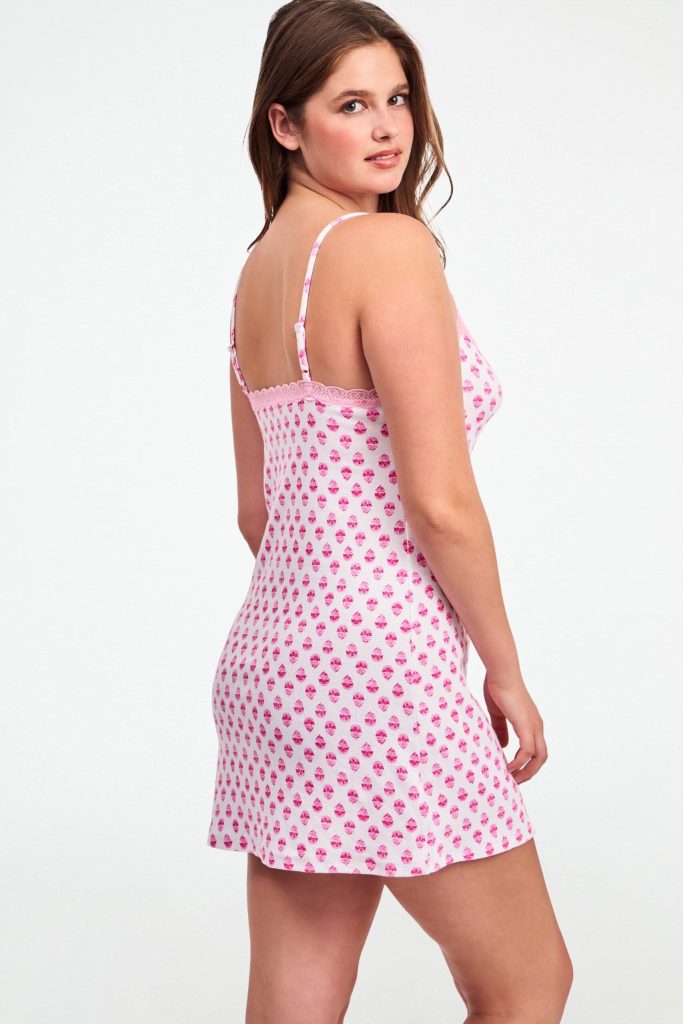Ditsy Daisy Pointelle Pearl Slip Dress