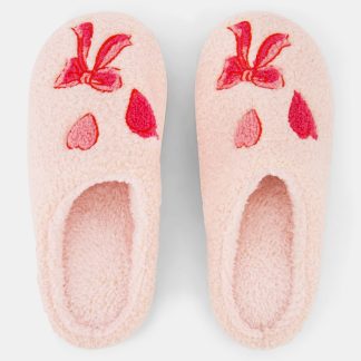Hearts N’ Bows Fuzzy Slipper